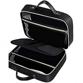 DIMJ Neceser Maquillaje Portátil, Bolsa de Maquillaje Doble Cara con Bolsa Desmontable Organizador de Maquillaje Bolso de Cosméticos de Viaje