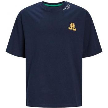 Camiseta Jack & Jones Jorcole Back Print Azul Marino
