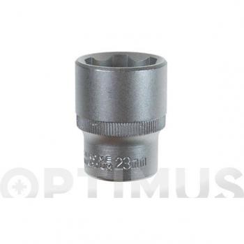 Llave vaso cv. 1/2 23 mm acabado satinado