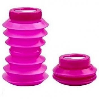 Ohyo - Botella ecolgica plegable para viajes, color azul rosa rosa