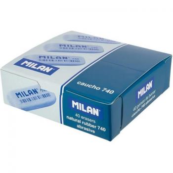 Milan 740G Pack de 40 Gomas de Borrar Abrasivas Color Gris