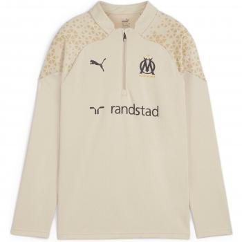 Puma Camiseta de Entrenamiento Infantil 1/4 Cremallera OM 2023/24, Camiseta de Manga Larga de Entrenamiento Junior Olympique Marseille 23/24