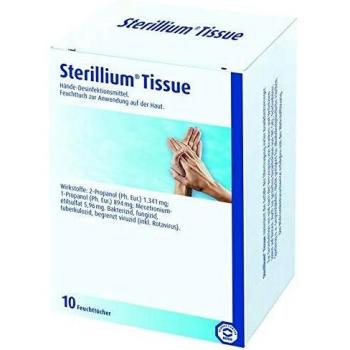 Toallitas desinfectantes para manos Sterillium Tissue, portátiles y de acción rápida