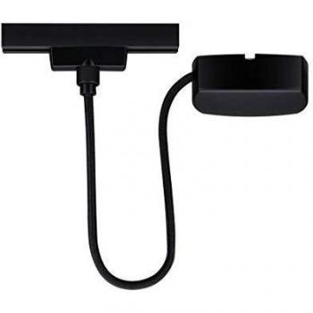Cable de alimentación Paulmann URail 1 m, negro mate, 230V, máximo 1000W, incluye 2 tapas finales