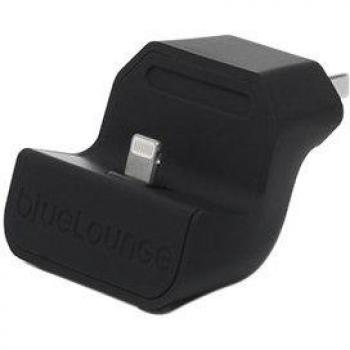 Bluelounge 720098 - Base de carga con conector Lightning para Apple, enchufe EU, negro