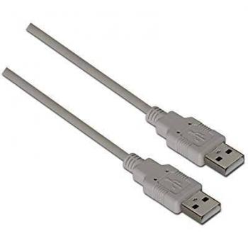 AISENS A101-0022 - Cable USB 2.0 DE 2 m para Carcasa Externa, Color Beige