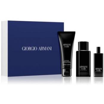 Giorgio Armani Code Men Eau de Toilette 75ml Gift Set with 15ml Travel Spray and 75ml Shower Gel