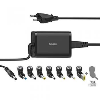 Hama - Fuente de alimentación para Ordenador portátil, 19 V/65 W, 7 adaptadores