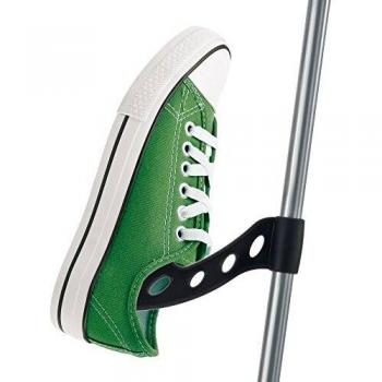 Metaltex Juego de Colgadores de Zapatillas para Tendedero, Negro, 14x13x2 cm, 2 Unidades