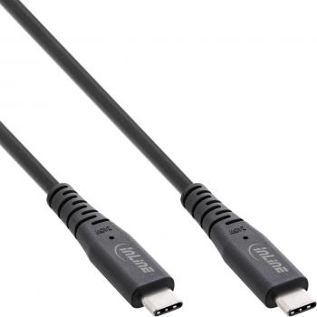 Cable USB4 Tipo C 0,5 m, PD 240W, 8K60Hz, TPE Negro