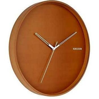 Reloj de pared de metal Karlsson Hue con diseño moderno, acabado en metal, números grandes y legibles, mecanismo silencioso, diámetro de 30 cm