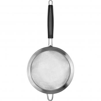 Colador grande de acero inoxidable 18,5 cm tango 1 unidad (Negro) - Lurch
