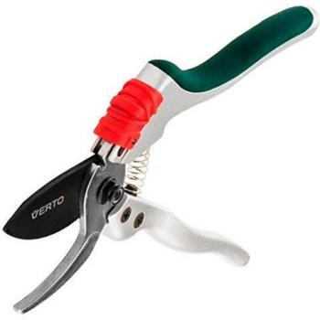 Tijeras de Podar Universales Verto 15G206 - Aluminio Duradero, Corta Ramas y Arbustos, Longitud 195 mm, Diámetro de Corte 18 mm