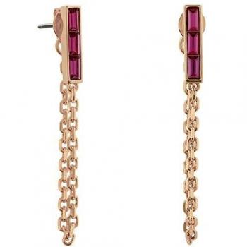 Adore Jewelry pendientes para mujer Chapado en oro rosa con piedra