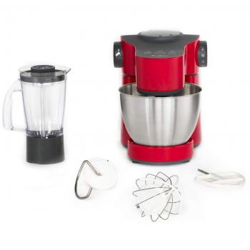 Moulinex Wizzo QA311510 Robot de Cocina Repostería 4L 1000W Rojo con Licuadora