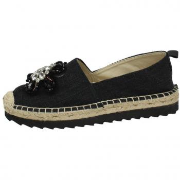 REFRESH 64413 Zapatilla DE Lona Mujer Alpargatas Negro 40