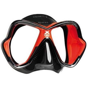 Mares X-Vision Ultra LS - Gafas de Buceo Unisex, Color Rojo/Negro, Talla Bx Regular