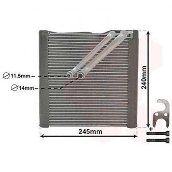 Evaporador de Aire Acondicionado VAN WEZEL 5801V704