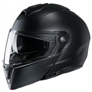 Casco HJC I90 Semi-mate Doble Homologación P/J Visor Solar Integrado Negro (XS 54 55)