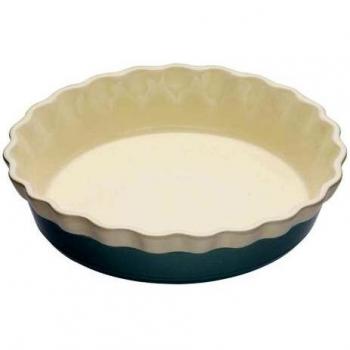 Molde Redondo Grande de Cerámica Acanalado para Tartas - Colección Clásica 26 x 6 cm