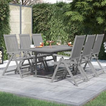 7-Piece Solid Acacia Wood Garden Dining Set