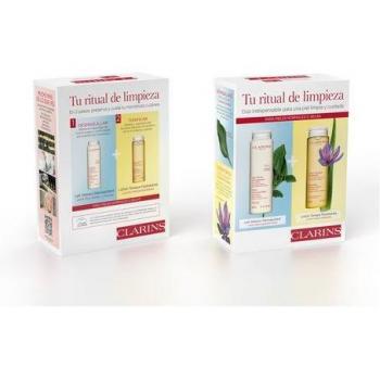 Estuche de Limpieza Clarins 200 ml Dúo Desmaquillante y Hidratante para Piel Normal y Seca