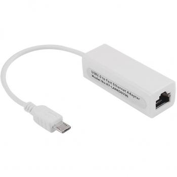 Tongshi – Adaptador Ethernet micro USB, 5 pin, 10/100 Mbps RJ45 LAN, para tablet o PC