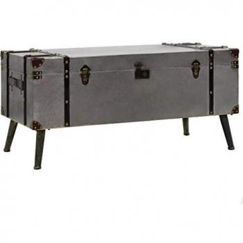 vidaXL Mesa de Centro 102x51x47,5cm MDF Alumino Comedor Salón Consola Auxiliar