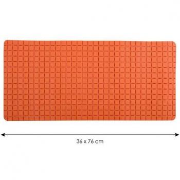 ALFOMBRA ANTIDESLIZANTE QUADRO PREMIUM (36 X 76 CM) NARANJA - MSV