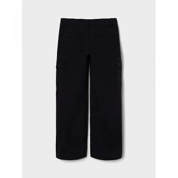 Pantalones Cargo Name It Frose Wide Twill 8108-BA Negro Infantil