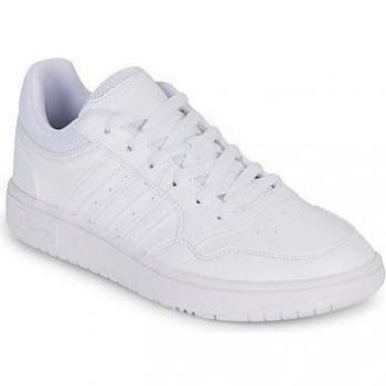 Adidas Hoops 3.0 K Kids Sneakers - Cloud White, Unisex, Size 36