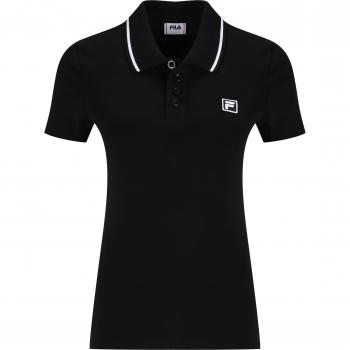 Fila Chic Contrasting Polo with Logo Detail - L