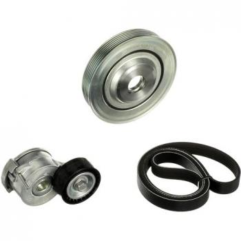 Kit de Correas Trapeciales Poli V GATES K026PK1245 para PEUGEOT y CITROËN con Polea Cigüeñal ThermalPro
