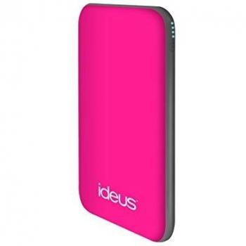 Ideus PBPL5000RUFU - Batería externa de 5000 mAh, color rosa