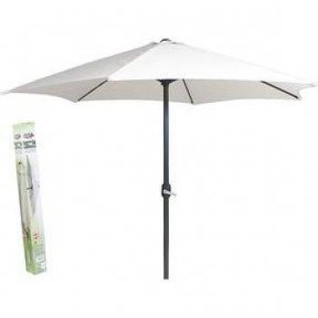 Sombrilla Poliéster Blanco 3x3 m