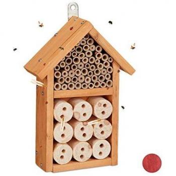 Kit de Construcción Hotel para Insectos - Refugio para Abejas y Coccinelas, 26 x 16 x 6 cm, Amarillo