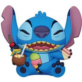 Imán 3D de foam de Stitch con comida - Lilo & Stitch