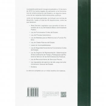 LEGISLACIÓN SOBRE FUNCIONARIOS PÚBLICOS DE LA ADMINISTRACIÓN DEL ESTADO. NORMATIVA
