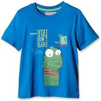 boboli KNIT T-SHIRT-Camiseta Bebé-Niñas    Blau