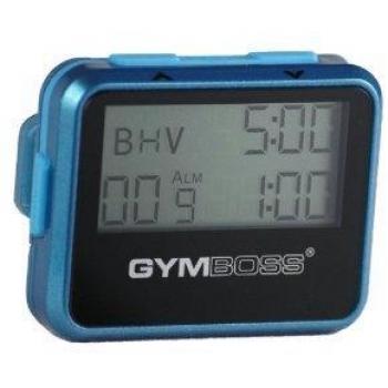 Temporizador de Intervalo y Cronómetro Gymboss – Revestimiento Metálico Brillante Verde Azulado/Azul