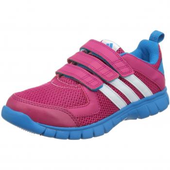 adidas STA Fluid 3 CF K - Zapatillas para niño, color rosa / blanco / azul, talla 35