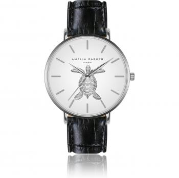 Amelia Parker Sand Turtle Black Croco Women's Watch