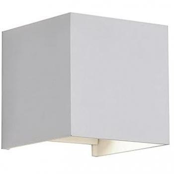 Aplique LED IP54 Cube 2x5W 4000K Blanco