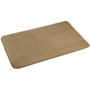 Amazon Basics - Alfombrilla de baño de espuma con memoria, 46 x 71 cm, beige