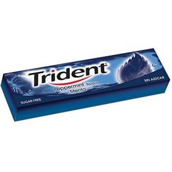Trident Fresh Menta Lámina Chicles - 14 gr