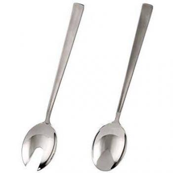 Juego de Servir Ensalada Rösle VS 600, 2 Piezas, Acero Inoxidable 18/10, 28 cm, Apto para Lavavajillas