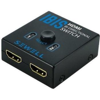 Sewell 2x1 or 1x2 HDMI Bi-Directional Switch with HDCP Passthrough