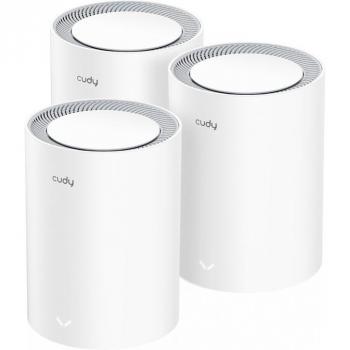 Sistema Wi-Fi Mesh Cudy M3000 3-Pack Doble Banda (2.4 GHz / 5 GHz) Wi-Fi 6 AX3000 2.5G