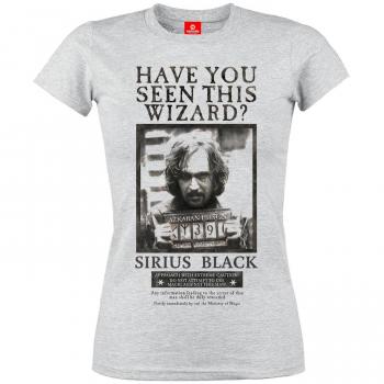Harry Potter Sirius Wanted Camiseta Mujer Gris jaspeado XL