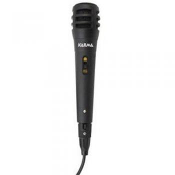 Micrófono Karaoke Dinámico con Cable de 3 Metros Karma DM-520 Color Negro